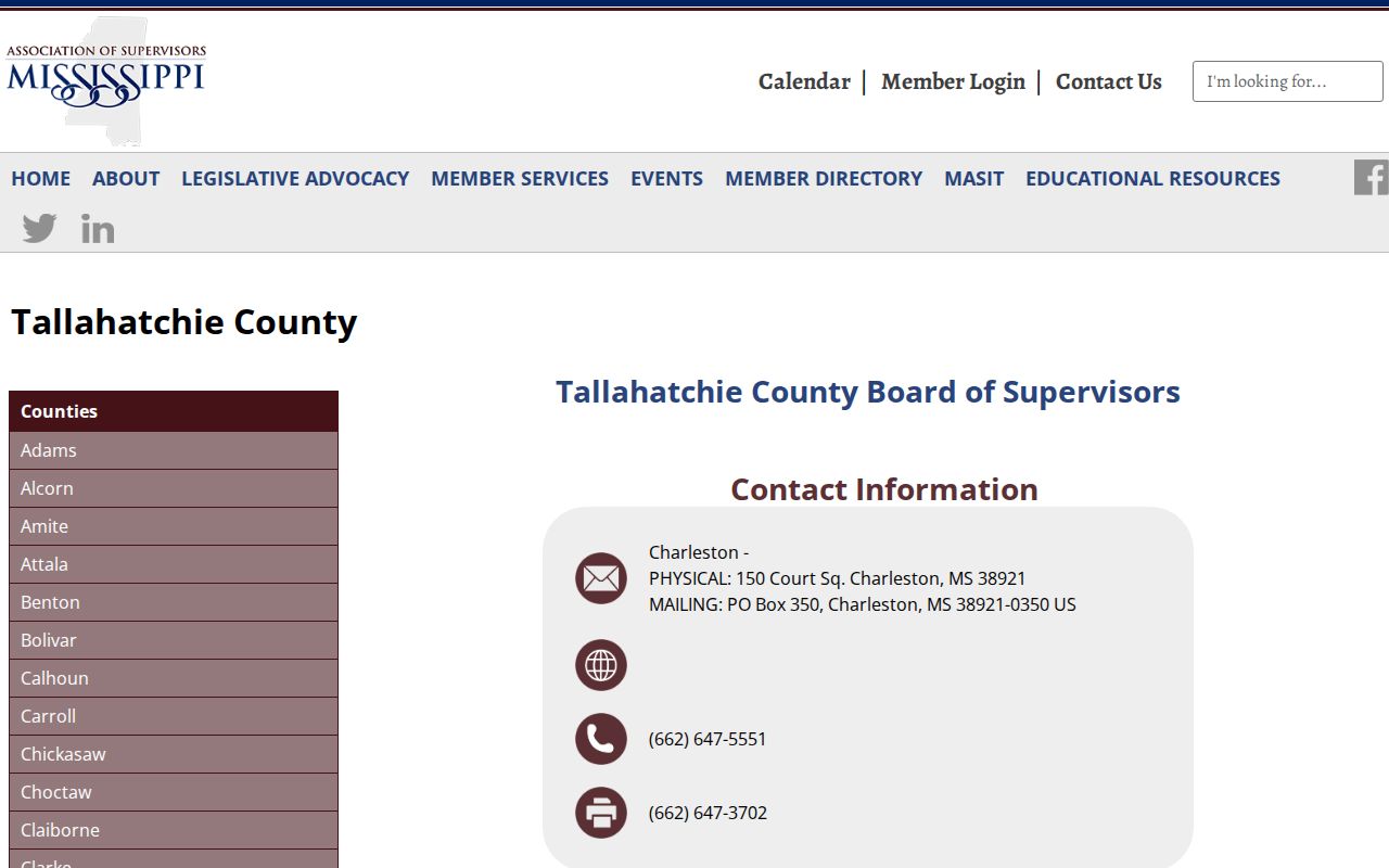 Tallahatchie County 24-hour release records routing directory
