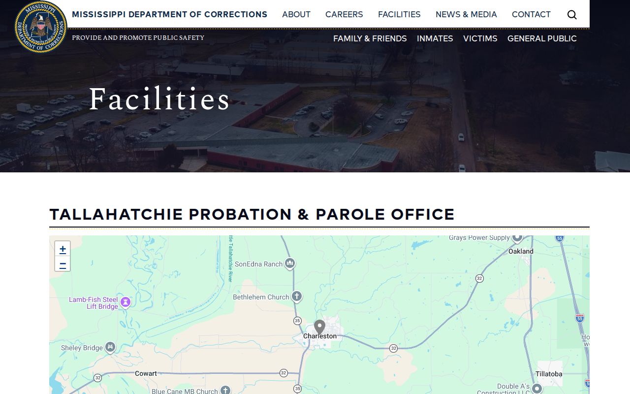 Tallahatchie County parole and probation office listing