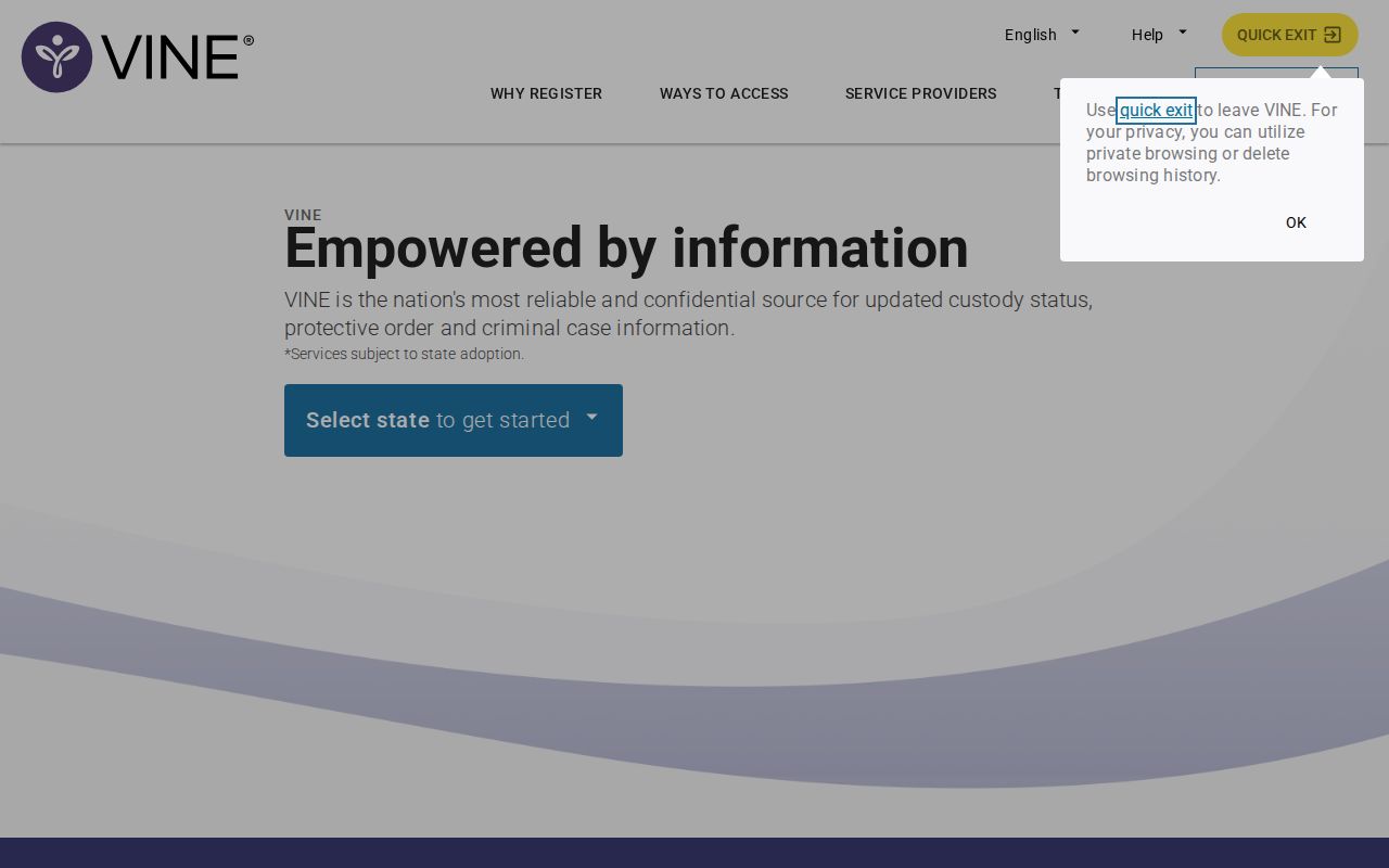 Tallahatchie County VINELink inmate check and release notification search